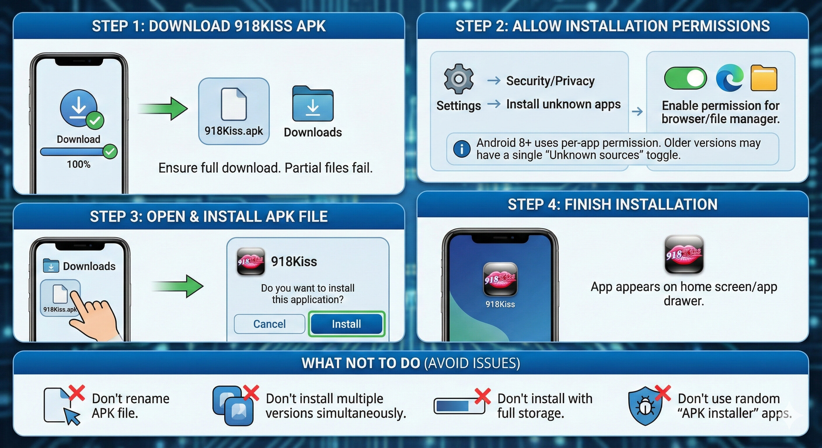 how to install 918kiss apk android device